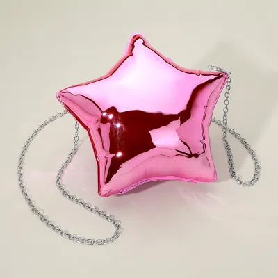 FASHNZFAB SHINY STAR SHAPED CLUTCH BAG / CROSSBODY BAG