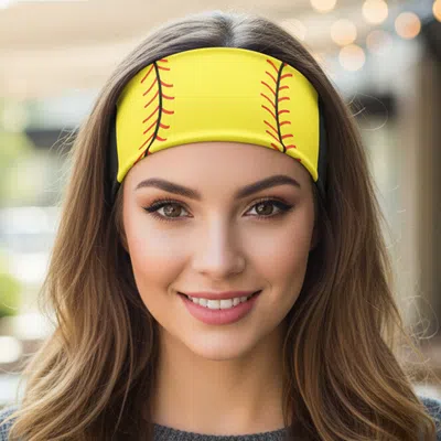 FASHNZFAB SOFTBALL GAME DAY SPORTY PRINT STRETCH HEADBAND