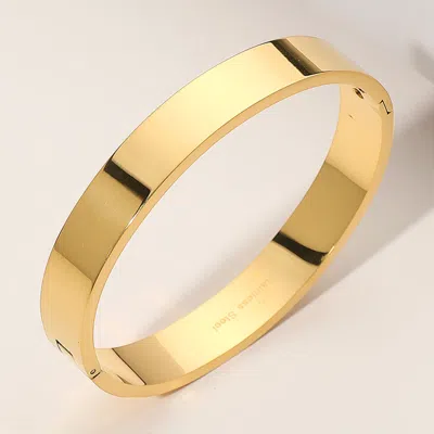 FASHNZFAB STAINLESS STEEL HINGED BANGLE BRACELET