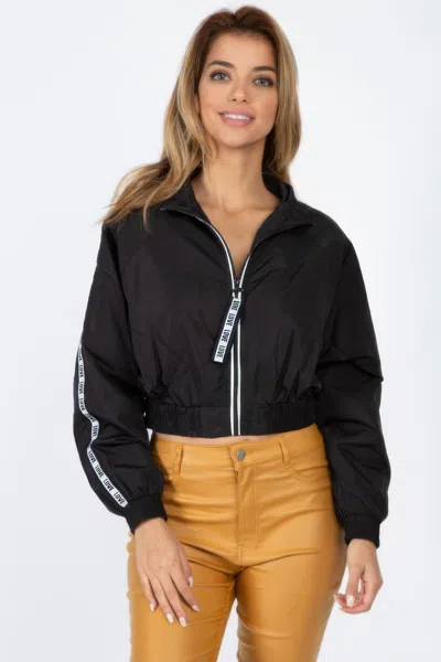 FASHNZFAB WIND BREAKER LOVE TAPING JACKET