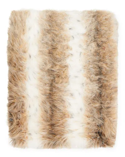 FAUX ADDICT MONTAGUE & CAPULET FAUX FUR THROW