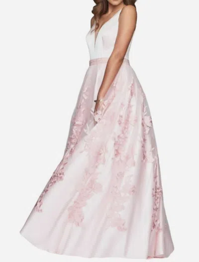 FAVIANA BALL GOWN IN PALE PINK