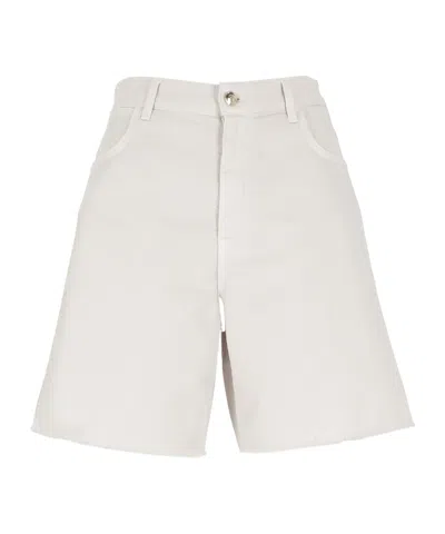 FAY FAY FRAYED HEM BERMUDA SHORTS
