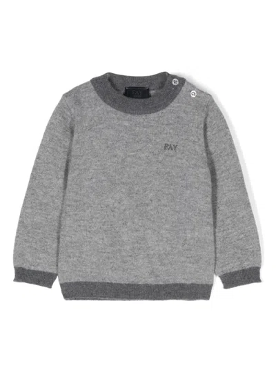 FAY EMBROIDERED-LOGO SWEATER