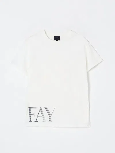 FAY JUNIOR T-SHIRT FAY JUNIOR KIDS COLOR WHITE