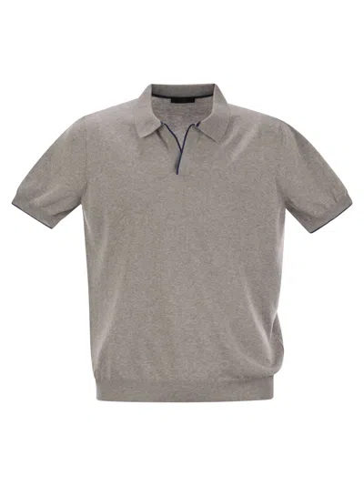 FAY FAY MEN COTTON BUTTONLESS POLO SHIRT