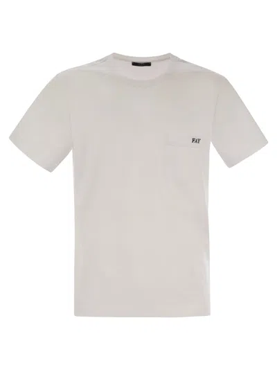 FAY FAY MEN COTTON T-SHIRT WITH POCKET