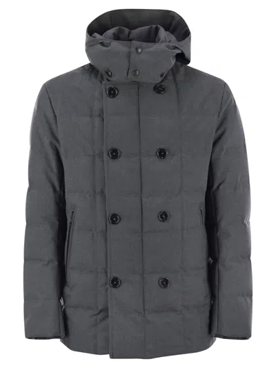 FAY FAY MEN DOUBLE-BREASTED DOWN JACKET WITH HOOD