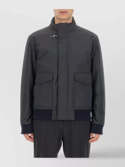 FAY OVERSIZE BOMBER JACKET RIBBED FINISH