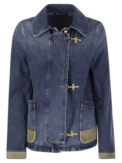 FAY FAY WOMEN 3-HOOK DENIM JACKET