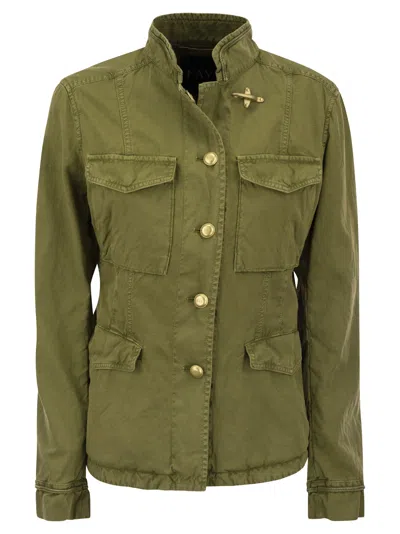 FAY FAY WOMEN COTTON AND LINEN SAHARIANA