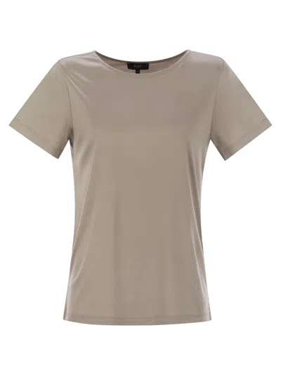 FAY FAY WOMEN JERSEY T-SHIRT WITH BOAT NECKLINE