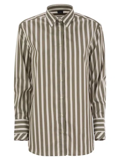 FAY FAY WOMEN REGULAR STRIPED STRETCH COTTON SHIRT