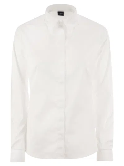 FAY FAY WOMEN STRETCH POPLIN SHIRT