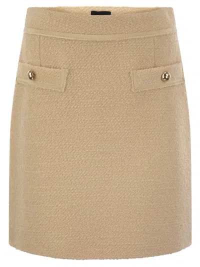 FAY FAY WOMEN WOOL SHORT SKIRT