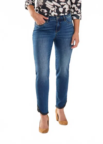 FDJ OLIVIA PENCIL ANKLE DENIM JEANS IN BLUE
