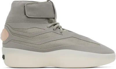 FEAR OF GOD ATHLETICS GRAY ADIDAS ORIGINALS EDITION II BASKETBALL HI SNEAKERS