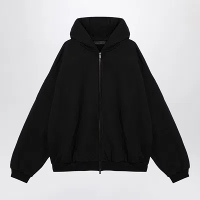 FEAR OF GOD FEAR OF GOD  BLACK ZIP SWEATSHIRT WITH LOGO