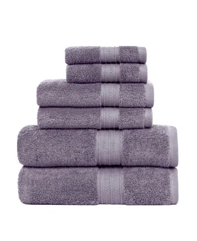 FEATHER & STITCH, NY LUNA 6-PC. BATH TOWEL SET