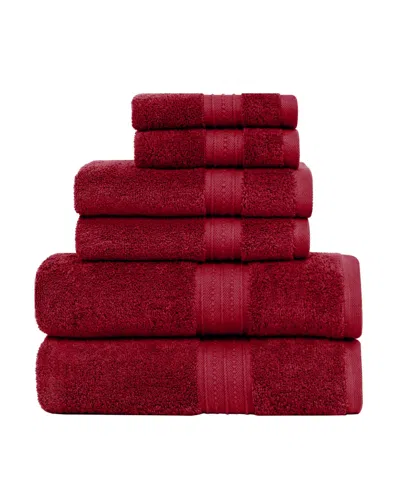 FEATHER & STITCH, NY LUNA 6-PC. BATH TOWEL SET
