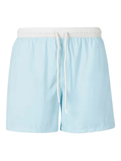 FEDELI CONTRAST-TRIM SWIM SHORTS