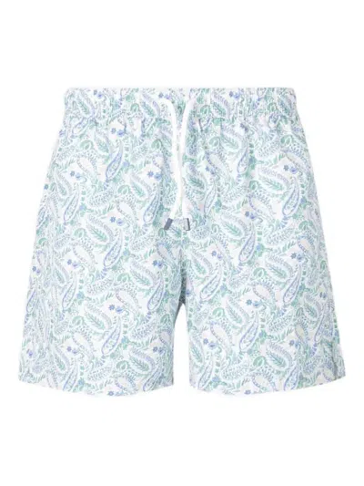 FEDELI FLORAL-PRINT SWIM SHORTS