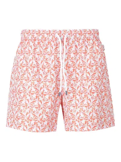FEDELI FLORAL-PRINT SWIM SHORTS