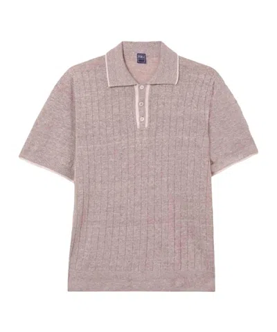 FEDELI LAPEL SHORT SLEEVE POLO SHIRT