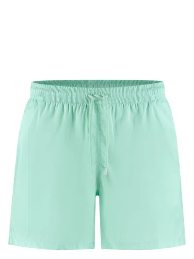 FEDELI LOGO-PATCH SWIM SHORTS