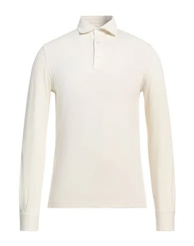 FEDELI FEDELI MAN POLO SHIRT IVORY SIZE 48 COTTON