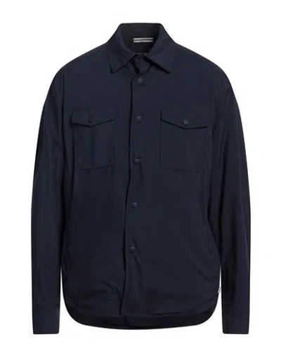 FEDELI FEDELI MAN SHIRT NAVY SIZE 48 POLYESTER