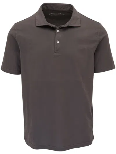FEDELI SHORT-SLEEVED COTTON POLO SHIRT