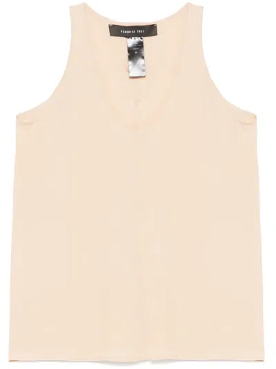 FEDERICA TOSI CREPE DE CHINE TANK TOP