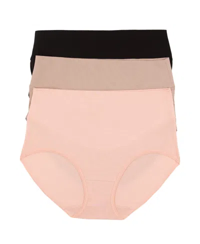 FELINA WOMEN'S 3-PACK PIMA COTTON CONTROL BRIEF PANTY