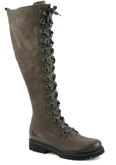 FELMINI FELMINI SCHUH C028 ASFALTO GRAU BRAUN DAMEN ECHTLEDER STIEFEL REISSVERSCHLUSS