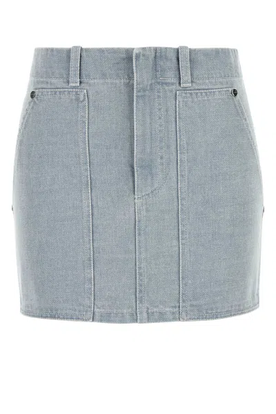 FENDI FENDI DENIM MINI SKIRT