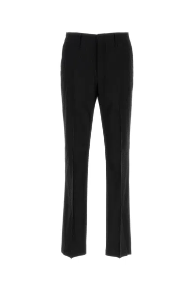 FENDI FENDI BLACK WOOL BLEND PANT