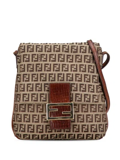 FENDI 2000-2010 ZUCCHINO CANVAS CROSSBODY BAG