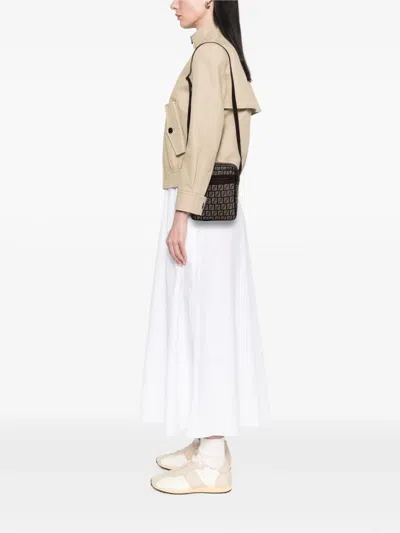 FENDI 2000-2010 ZUCCHINO CANVAS CROSSBODY BAG