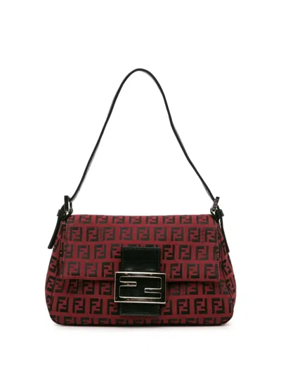 FENDI 2000-2024 MINI ZUCCHINO CANVAS MAMMA FOREVER SHOULDER BAG