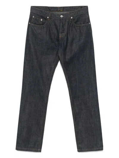 FENDI 2010S LOGO-PATCH JEANS