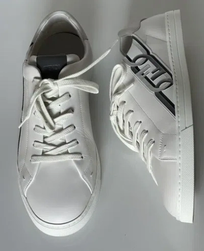 FENDI $795 FENDI O’LOCK LEATHER WHITE SNEAKERS 12 US (45 EURO) 7E1562 ITALY