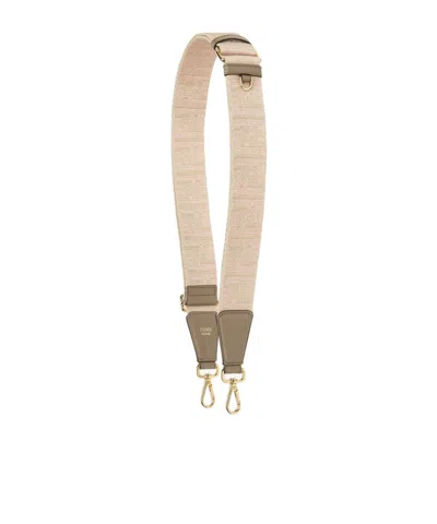 FENDI BEIGE RIBBON SHOULDER STRAP