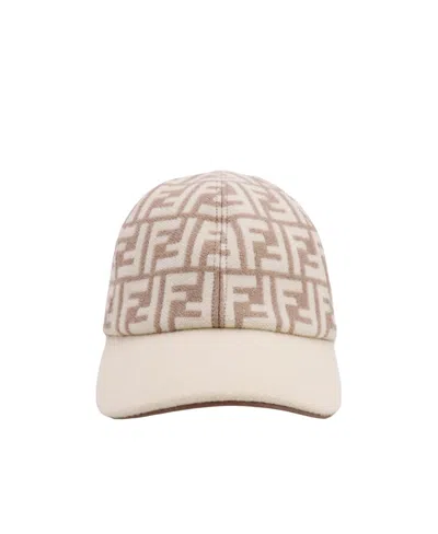 FENDI FENDI ALLOVER FF MOTIF BASEBALL CAP