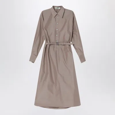 FENDI FENDI BARLEY COTTON AND SILK CHEMISIER DRESS WOMEN
