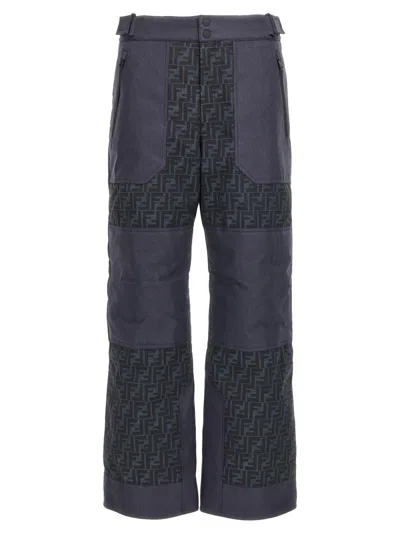 FENDI MEN BLUE FF SKI PANTS, 32 LUXURY PANTS FOR MEN DARVEYS