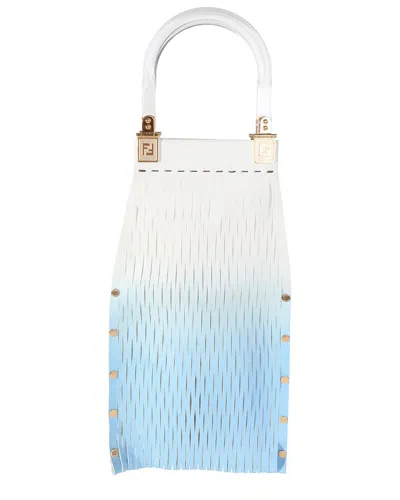 FENDI FENDI BLUE LEATHER SUNNY TOP HANDLE BAG (AUTHENTIC PRE-LOVED)