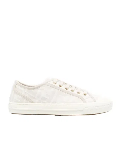 FENDI FENDI DOMINO FF MOTIF LOW-TOP SNEAKERS