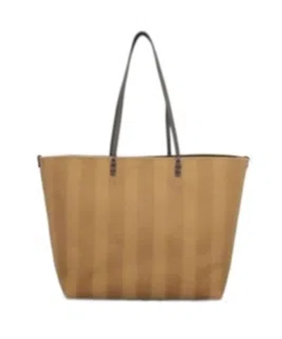 FENDI FENDI ROLL LARGE PEQUIN JACQUARD TOTE BAG