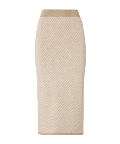 FENDI FENDI TEXTURED MIDI SKIRT